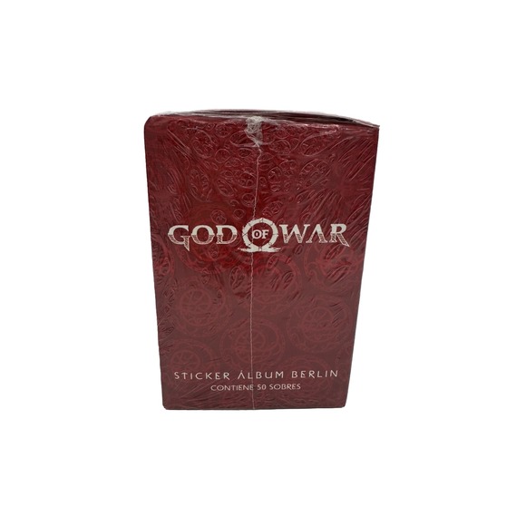 GOD OF WAR Berlin Stickers Sealed Box 50 Packs 2021 KRATOS Peru Import - Picture 6 of 8